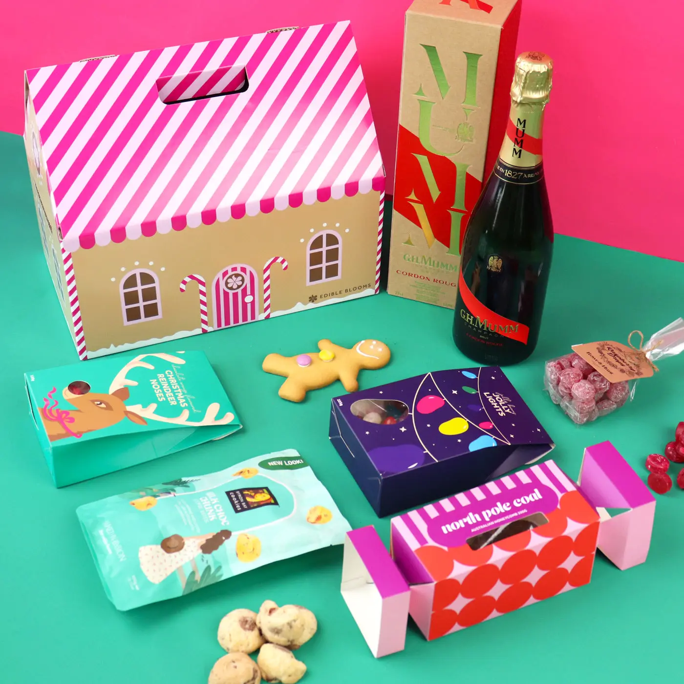 Gingerbread House Hamper - Champagne