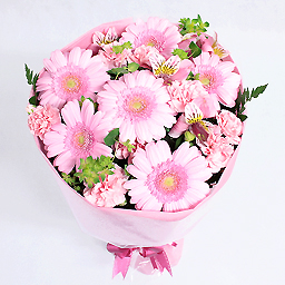 Ice cream, peach, bouquet