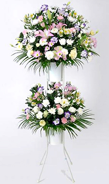 Stand flower, 2 steps (with offering color)