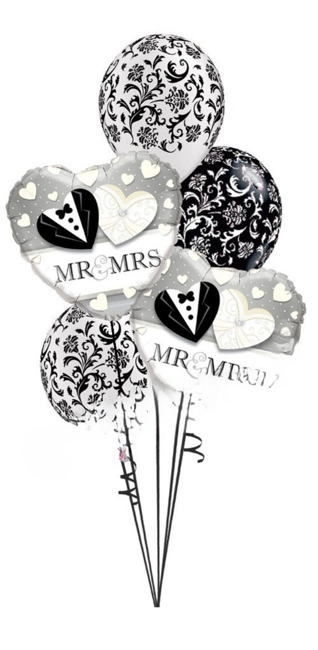 Mr + Mrs Damask Bouquet