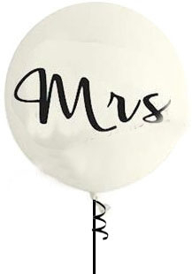 Giant Round "MRS" Balloon (Float time 48 hrs)