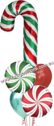 Christmas Candy Cane Swirls Bouquet