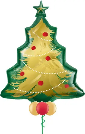 Gold Brushed Christmas Tree Bouquet