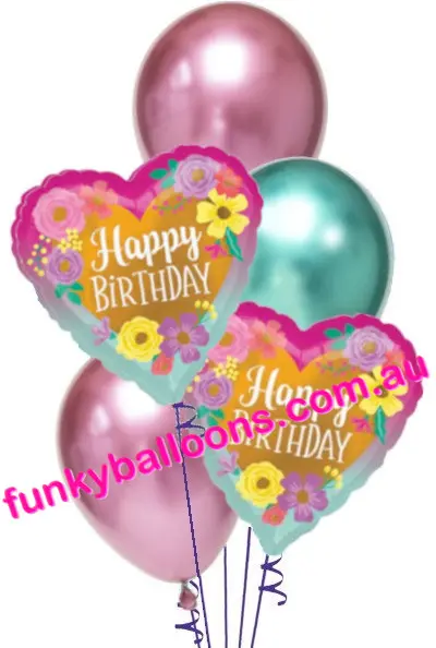 Painted Flowers Birthday Bouquet