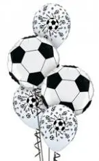 Soccer Balls Balloon Bouquet