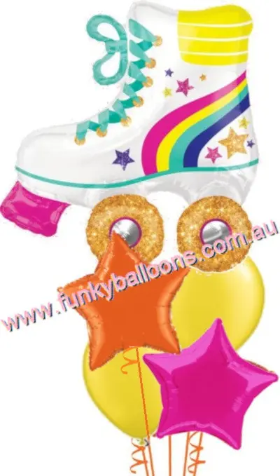 Retro Rollerskate Balloon Bouquet