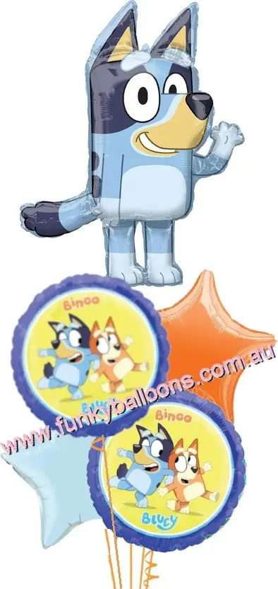 Bluey Stars Balloon Bouquet