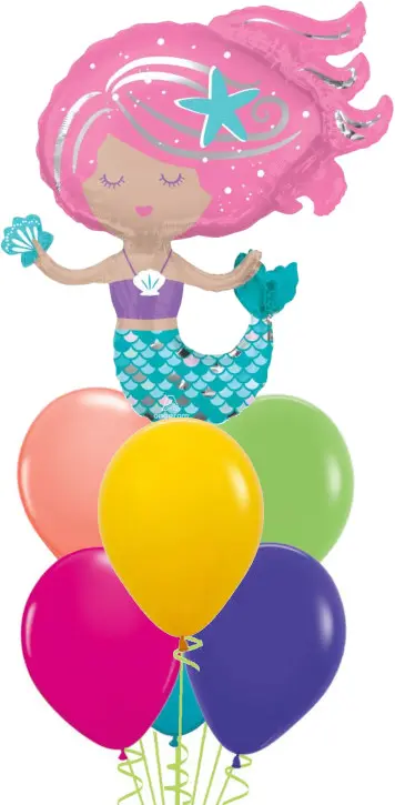 Colourful Mermaid Balloon Bouquet