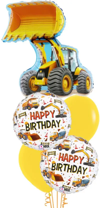 Construction Bulldozer Birthday Bouquet
