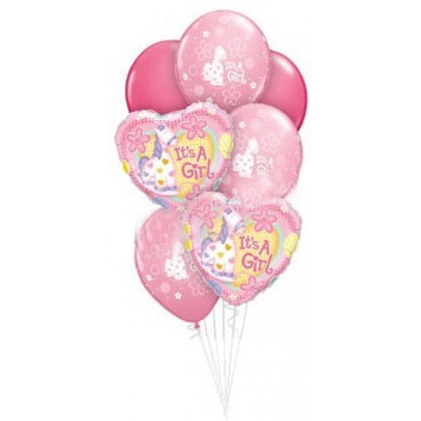 It's a Girl Soft Pony Baby Bouquet