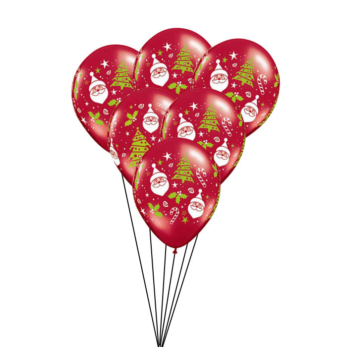Santa and Christmas Tree Ceiling Balloons
