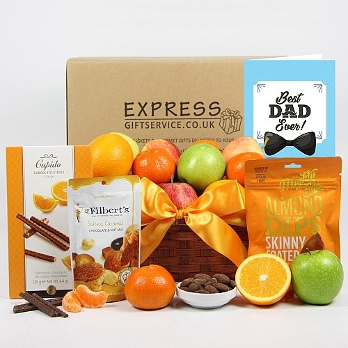 Fathers Day Chocolate Nuts Fresh Fruit Hamper