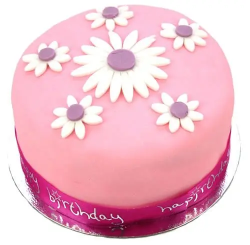Daisy Celebration Cake (7 Inch Daisy Celebration Cake)