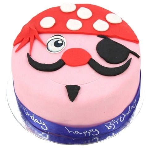 Pirate Cake (7 Inch Pirate Cake For Boy)