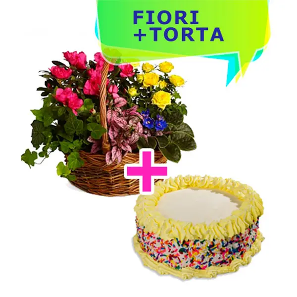Cestino Fiorito & Torta