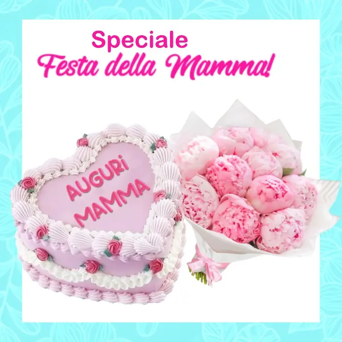 Peonie e Torta