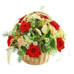 Natural Beauty Flower Basket