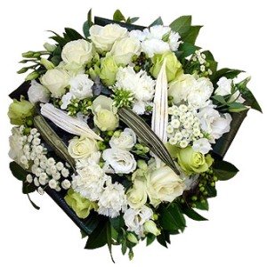 White Tribute Flower Arrangement