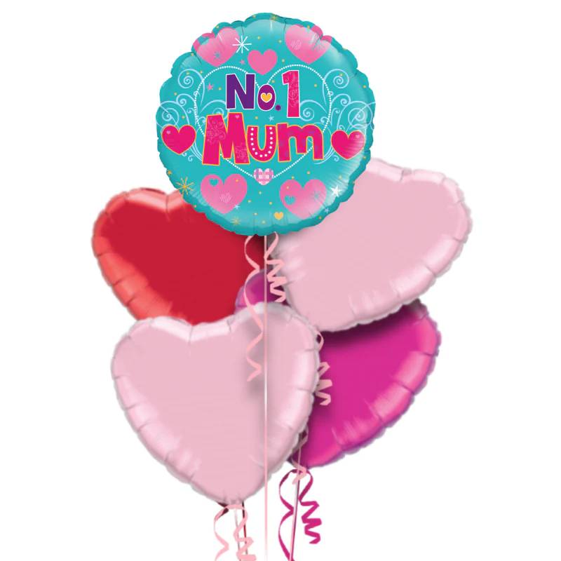 Number One Mum Balloon Bouquet