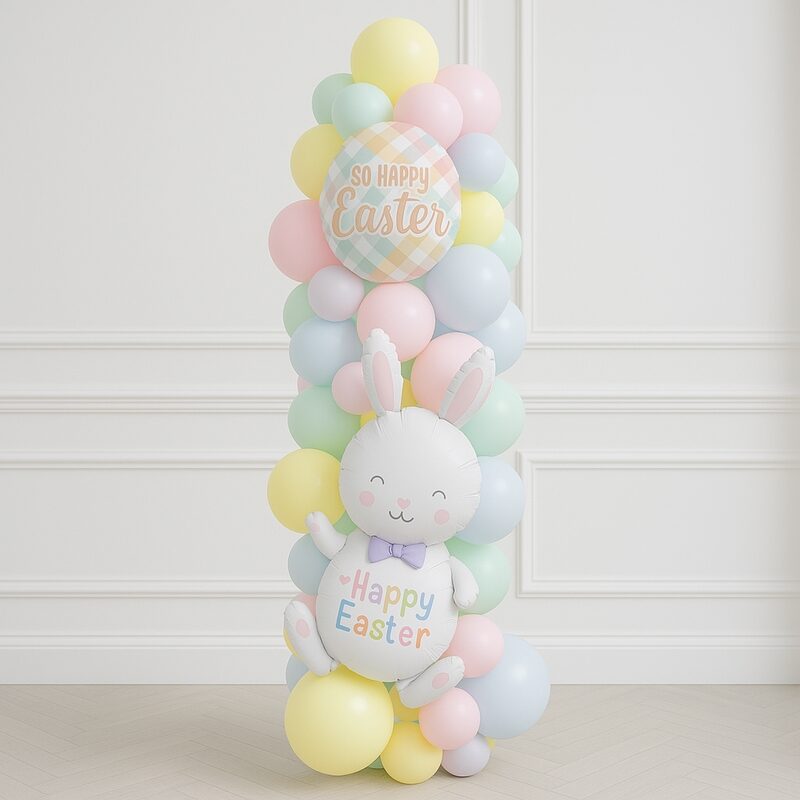 Happy Easter Ready-Made Inflated Balloon Column