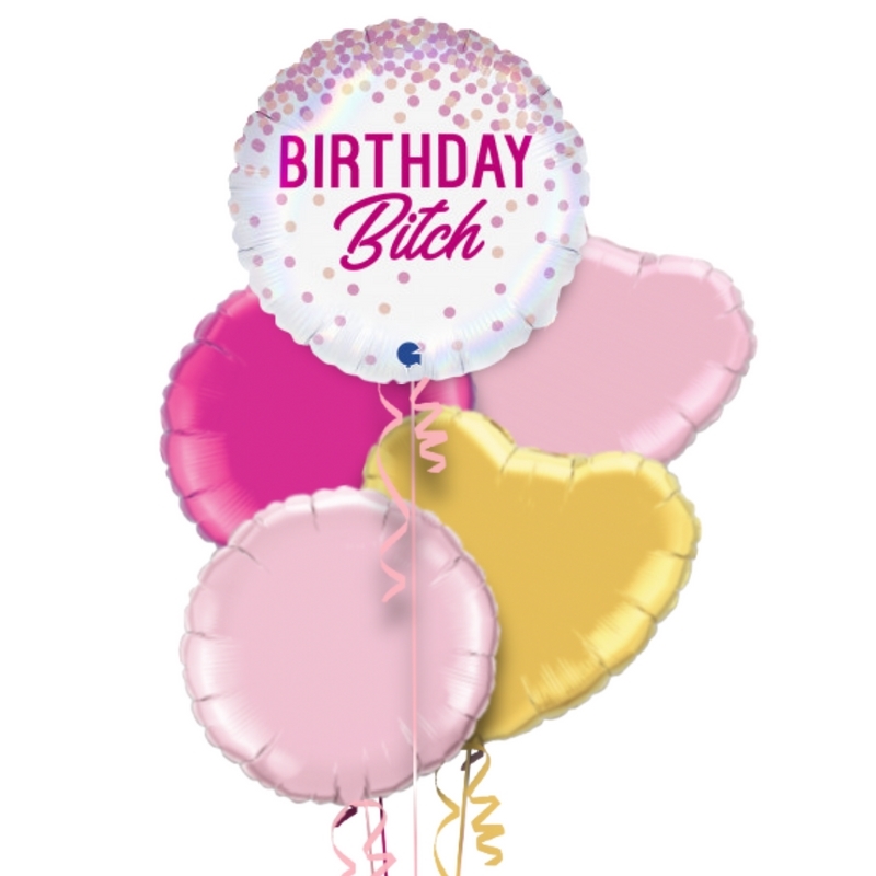 Funny Set Birthday B Balloon Bouquet