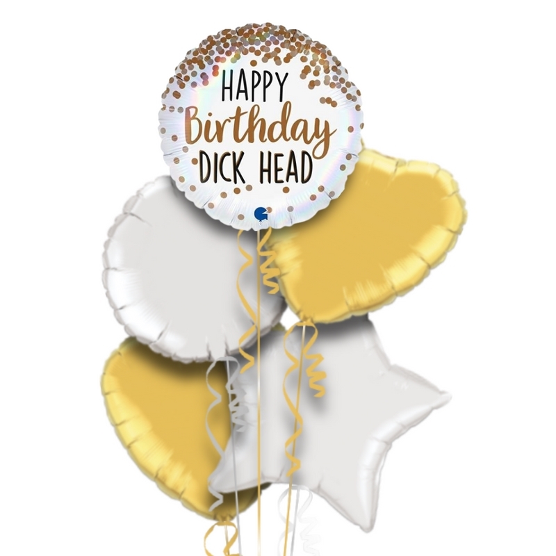 Happy Birthday Dickhead Balloon Bouquet
