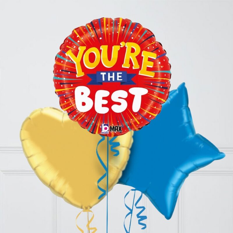 You're The Best Inflated Foil Balloons (4 Balloons)