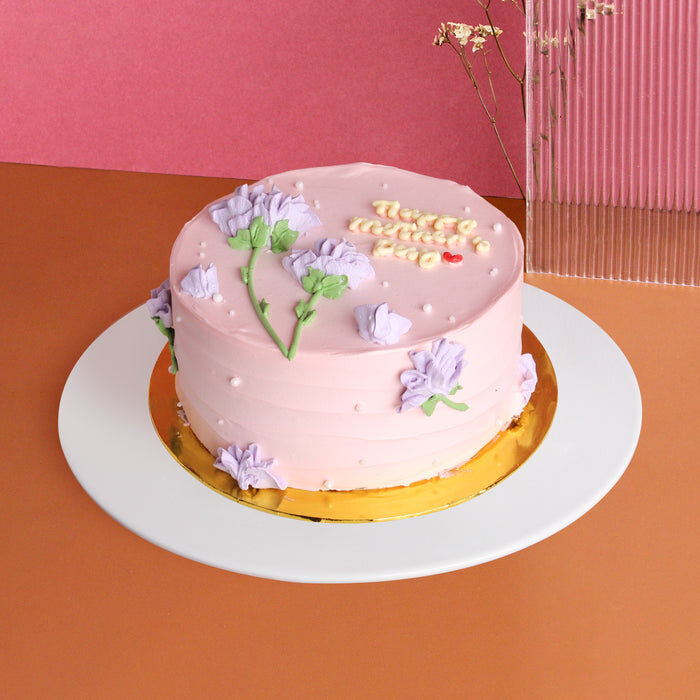 Carnation in Bloom Korean Cake 6 inch