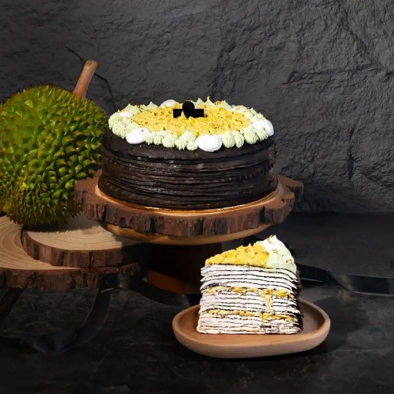24K Musang King Durian Crepe (4 inch (±0.3 kg, serve 2-4 pax))