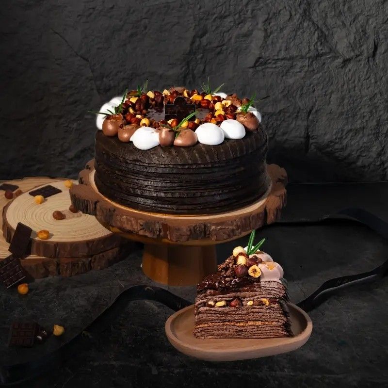 Callebaut® Hazelnut Dark Chocolate Crepe (4 inch (±0.3 kg, serve 2-4 pax))