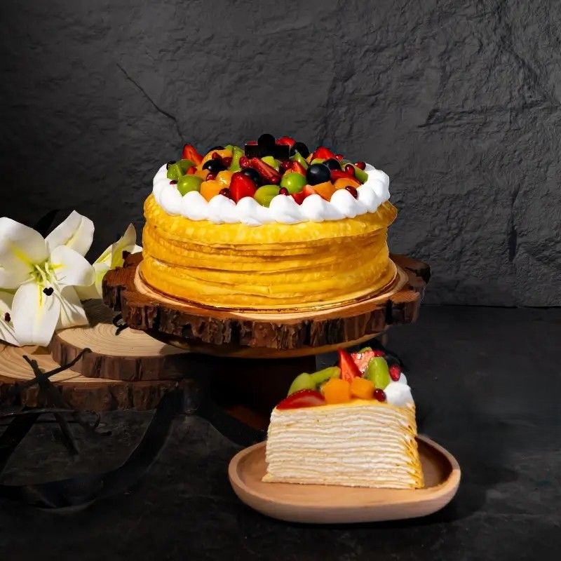 Fruity Madagascar Vanilla Crepe (4 inch (±0.3 kg, serve 2-4 pax))