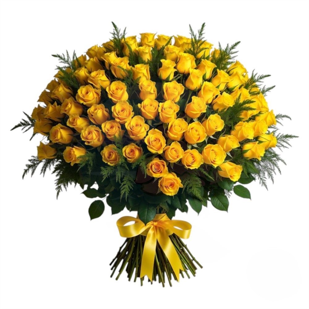 200 yellow roses bouquet (Refined)