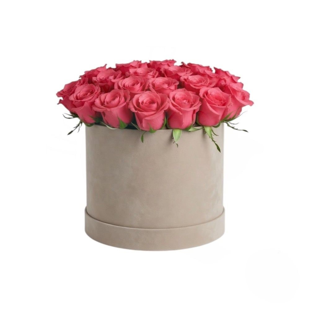 Flowerbox with pink roses (Refined)