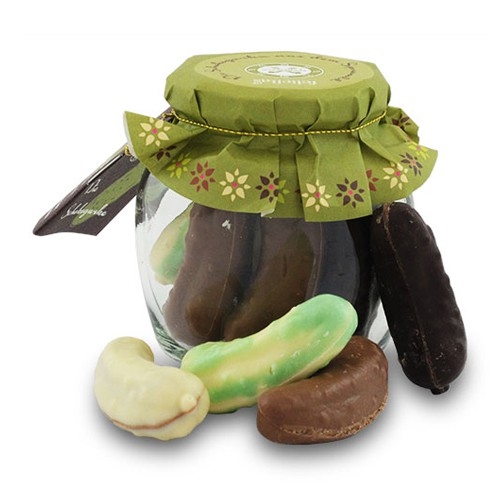 Spreewald chocolate pickle mix from Confiserie Felicitas (120 g)