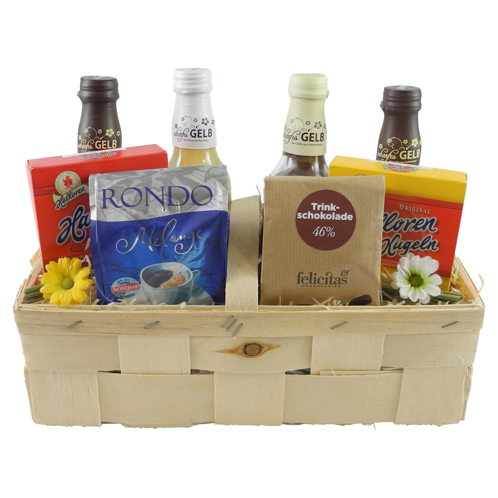bright yellow - small gift basket