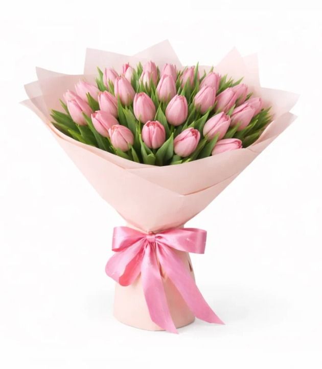 Soft Rose Tulips – Select Size (20 tulips)