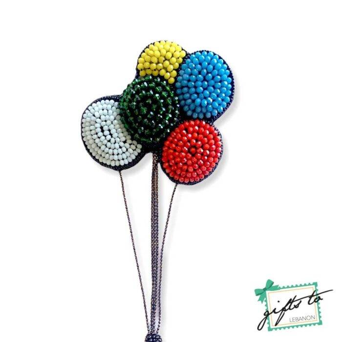 Colorful Balloon Bunch Brooch