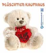 Large teddy bear with heart "I love you"