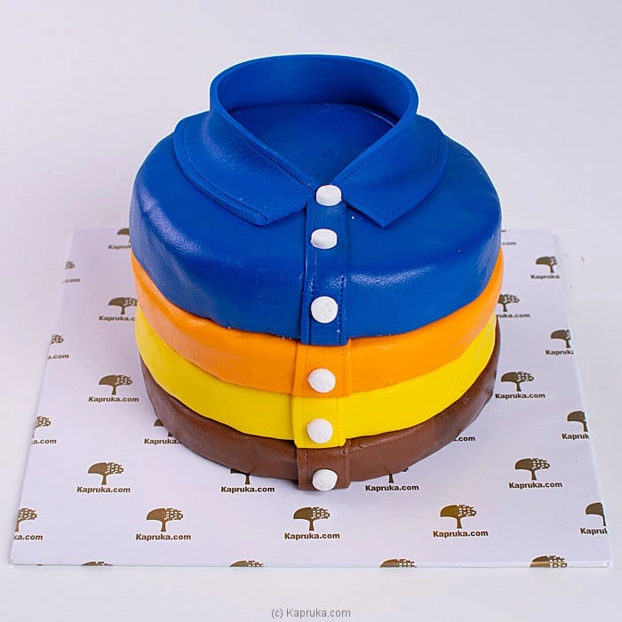 Colourful Shirt Design Ribbon Cake