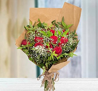Wonders Of Orient, A Bouquet Of 12 Roses
