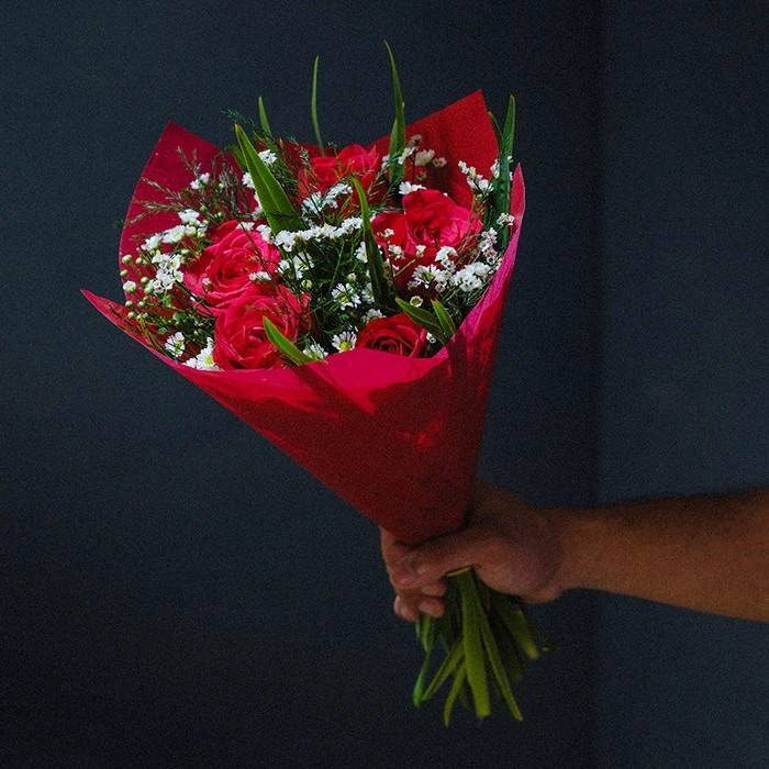 Simple Love Flower Arrangement By Shirohana
