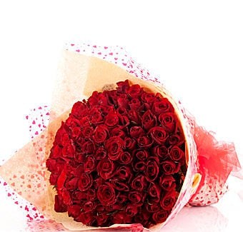 100 Red Rose Bouquet