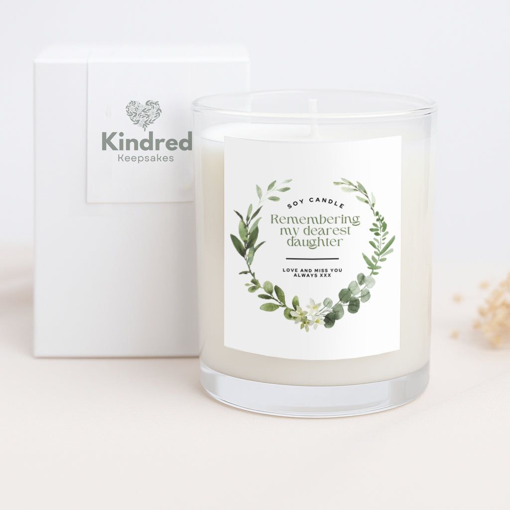 Personalised Remembering My Dearest (Role)... Remembrance Candle