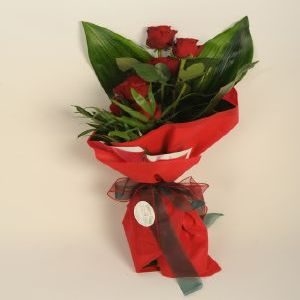 Bouquet with Seven Red Roses