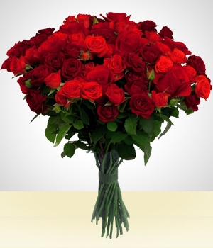 Eternity Bouquet of 50 Roses