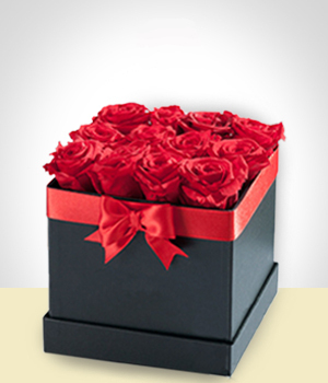 Velvet Box 12 roses