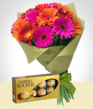 Sweet Gerberas(chocolate)