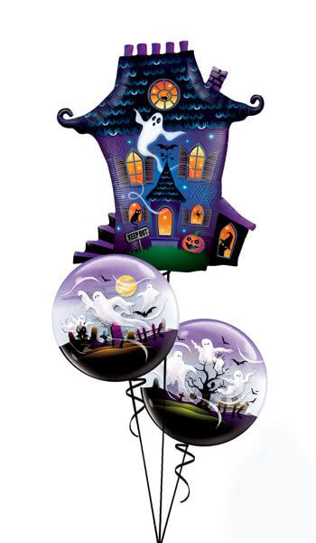 Ghostly Haunted House Qualatex