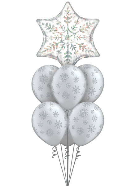 22 Inch  or 56cm Dazzling Snowflake Qualatex