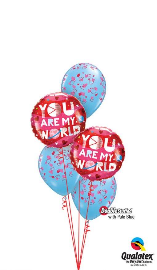 Bouquet 1648 My Place in the World is Next to You Qualatex #97171-2 38433-3 43762-3